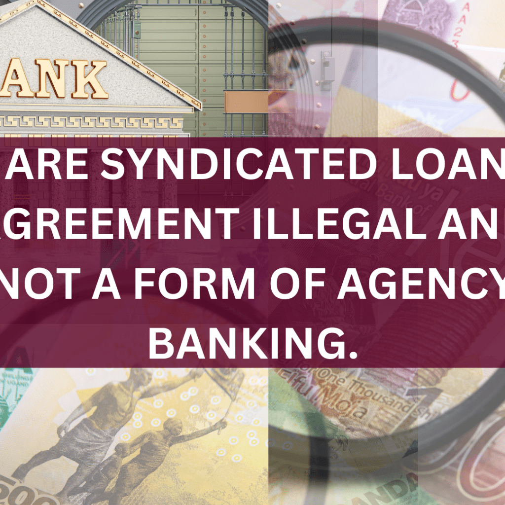 A Credit Facility Arising From A Syndicated Loan Agreement Is Legal And   A Credit Facility Arising From A Syndicated Loan Agreement Is Legal And Is Not A Form Of Agency Banking.2 1024x1024 